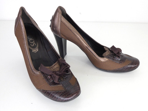 Tods heels shoes embossed - tods,