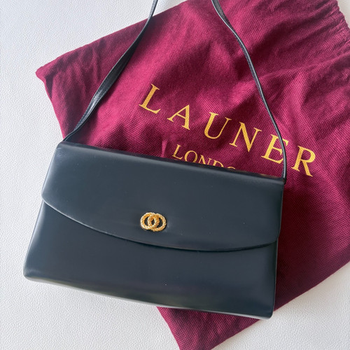 Launer london navy black - launer,