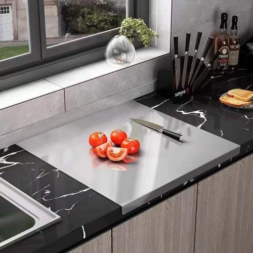 Stainless folded edge worktop - folded,