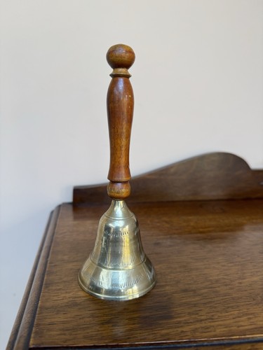 Vintage brass and wooden - brass,