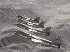 Military Air Plane Fighter Jet F104A Formation Poster Art Print Picture Bb1032B