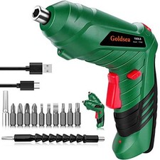 Cordless Screwdriver Set Rotated 90 Degrees Electric 4.2V 2000mAh Rechargeable