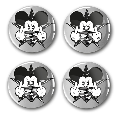 Doming stickers mickey - 4x,