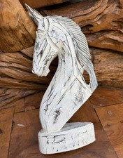Great Wooden Horse Head Bust