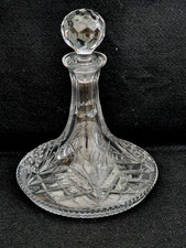 Vintage Tyrone Crystal Ships Decanter signed