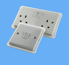 Double Single Socket Switch Surround / Finger Plate Light Switch / Plug Surround