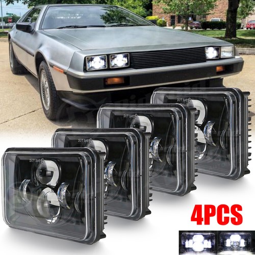 4pcs 4x6 led - 4x6", headlights