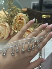 1 Yard Silver Double Pearl