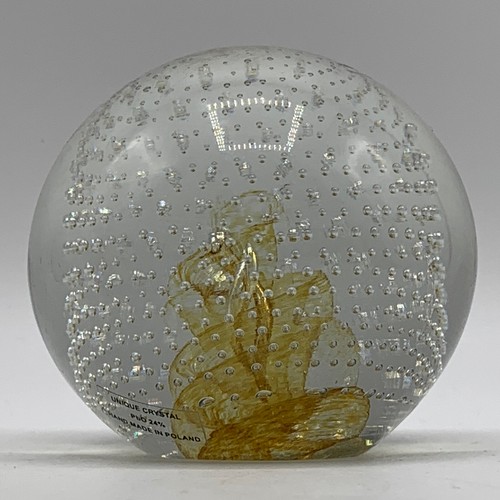 Murano glass amber swirl - glass,