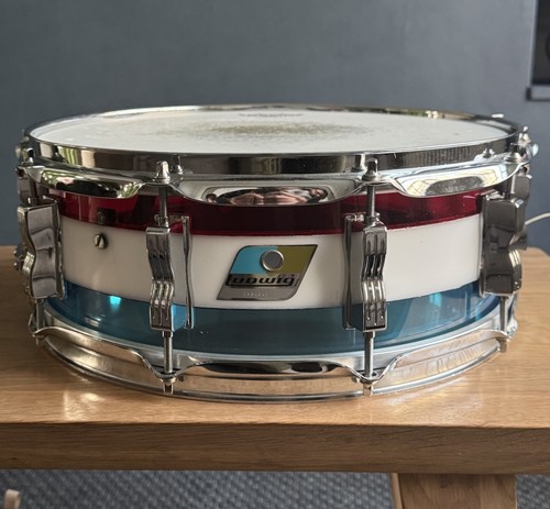 Ludwig vistalite tricolour - vistalite, red