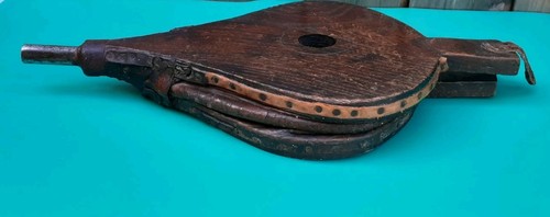 Vintage fire bellows - vintage, wood