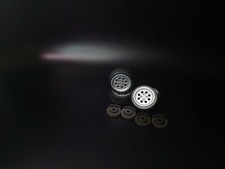 1/24 Ford Pepperpot Wheels tires brake discs for diorama or diecast UNPAINTED 