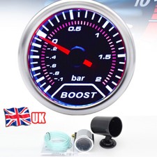 Car Turbo Boost Gauge -1~2Bar Gauge Pod 52mm 2" High Quality LED White Backlight