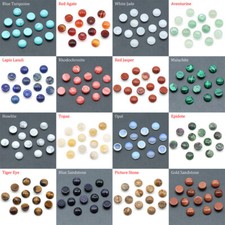 6/8/10mm Round Gemstone Flat