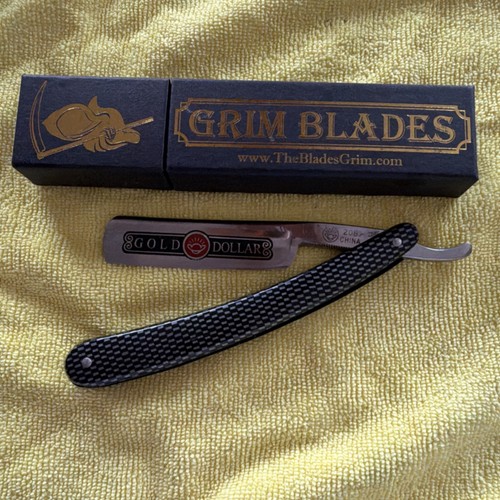 Gold dollar 208 straight razor - dollar,