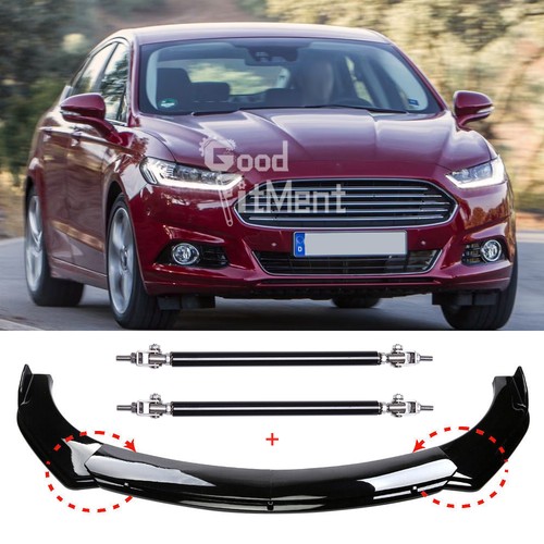 Glossy black front bumper - glossy,