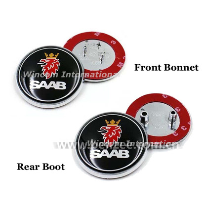 Saab badge 5 set - badge,