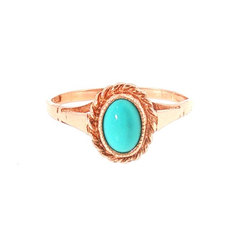 9carat rose gold turquoise - rose,