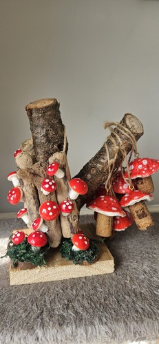 Handmade wooden mushroom - handmade,