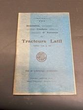 Operating Instructions LATIL TAR TH France Truck WW1 1913 4114-3