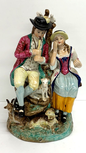 Antique staffordshire figure - staffordshire,