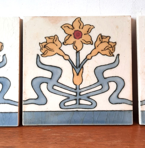 Antique original tiles art - ,