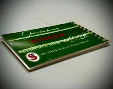 Singer sewing machine instruction book for Singer 222k and 222k Red S machines