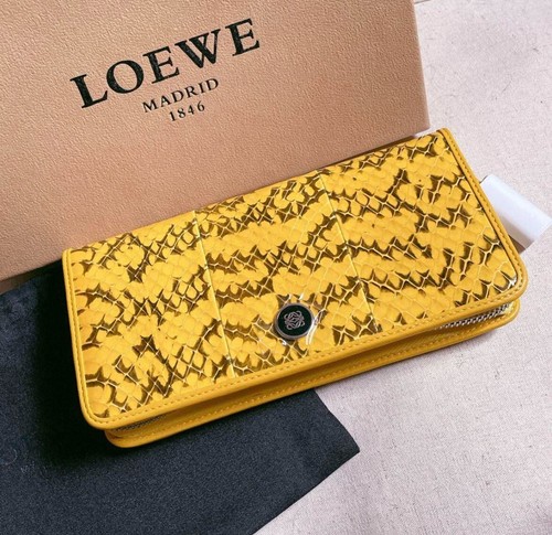 Loewe snakeskin zip around - zip,