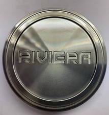 RIVIERA RF MODELS BLACK POLISHED DARK TINT 67MM METAL ALLOY WHEEL CENTRE CAP X1