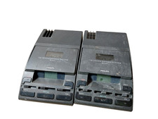 2x Philips 720 Transcription System  Professional Dictation Device untested