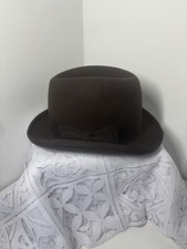 DH Brown Felt Homburg Hat XL |