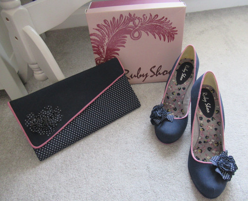 Ruby shoo carrie navy floral - shoo,