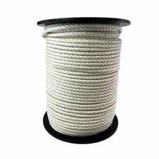 10mm White Synthetic Cotton Rope x 220 Metres On a Reel, Decoration, Craft
