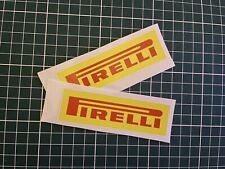 4 X 10x3cm Pirelli  Stickers Rally Race Van Toolbox