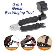 3 in 1 Guitar Restringing Tool - String Winder - String Cutter - Peg Puller