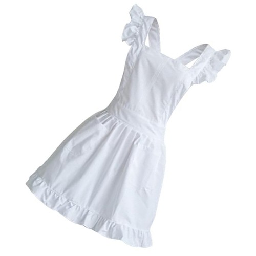 Ruffled maid apron - ruffled,