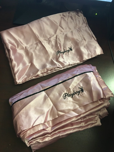Playboy satin pink one - satin,