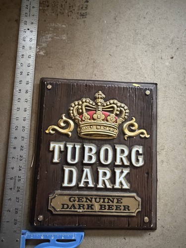 Vintage tuborg dark beer sign - vintage,