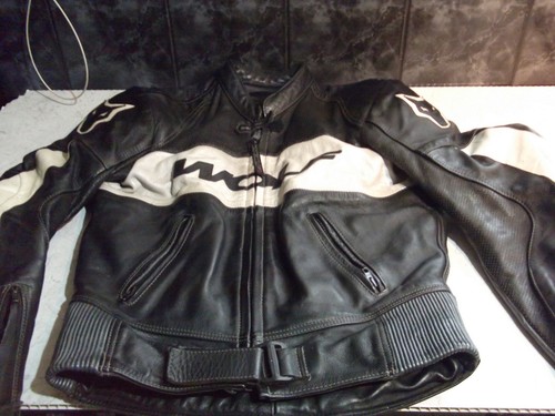Leather motorcycle jacket - leather,