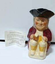 1980s-90s M/S PHILPOT  6" Toby Jug Tony Wood Pottery Staffordshire England