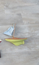 Vintage toy sailing pond yacht boat 50s 60s?  Scalex Swift ?