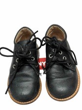TNY by Tinny  Kids Boys Toddler Leather Lace Up Dress Shoe in Black US SIZE 22