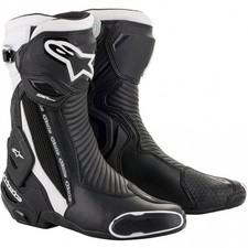 Alpinestars Motorcycle Race Boots - SMX Plus v2 (Black/White)