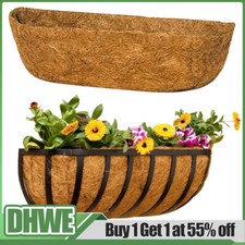 Trough Coco Liner Planting Flower Wall Hanging Basket Replacement Planter Mat UK