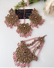 asian jewellery set. Jumar Tikka Earring Set For Wedding Mendi Walima And Events