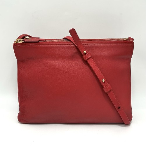 Celine trio large red leather - celine,