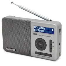 Aiwa RD-40DAB/SL Dab Digital Radio Rechargeable Portable Dab+ Fm Alarm Speaker
