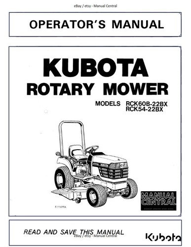 Kubota rck60 22bx rck54 - kubota, rck60-22bx