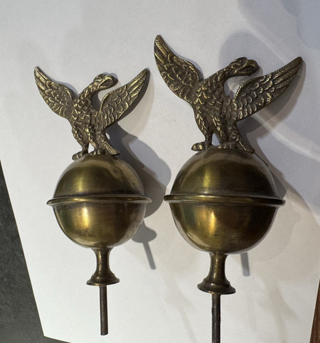 Pair antique longcase - pair,