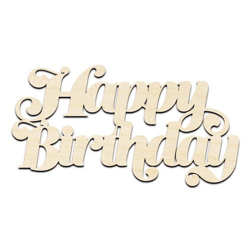 Happy birthday text word laser - text,